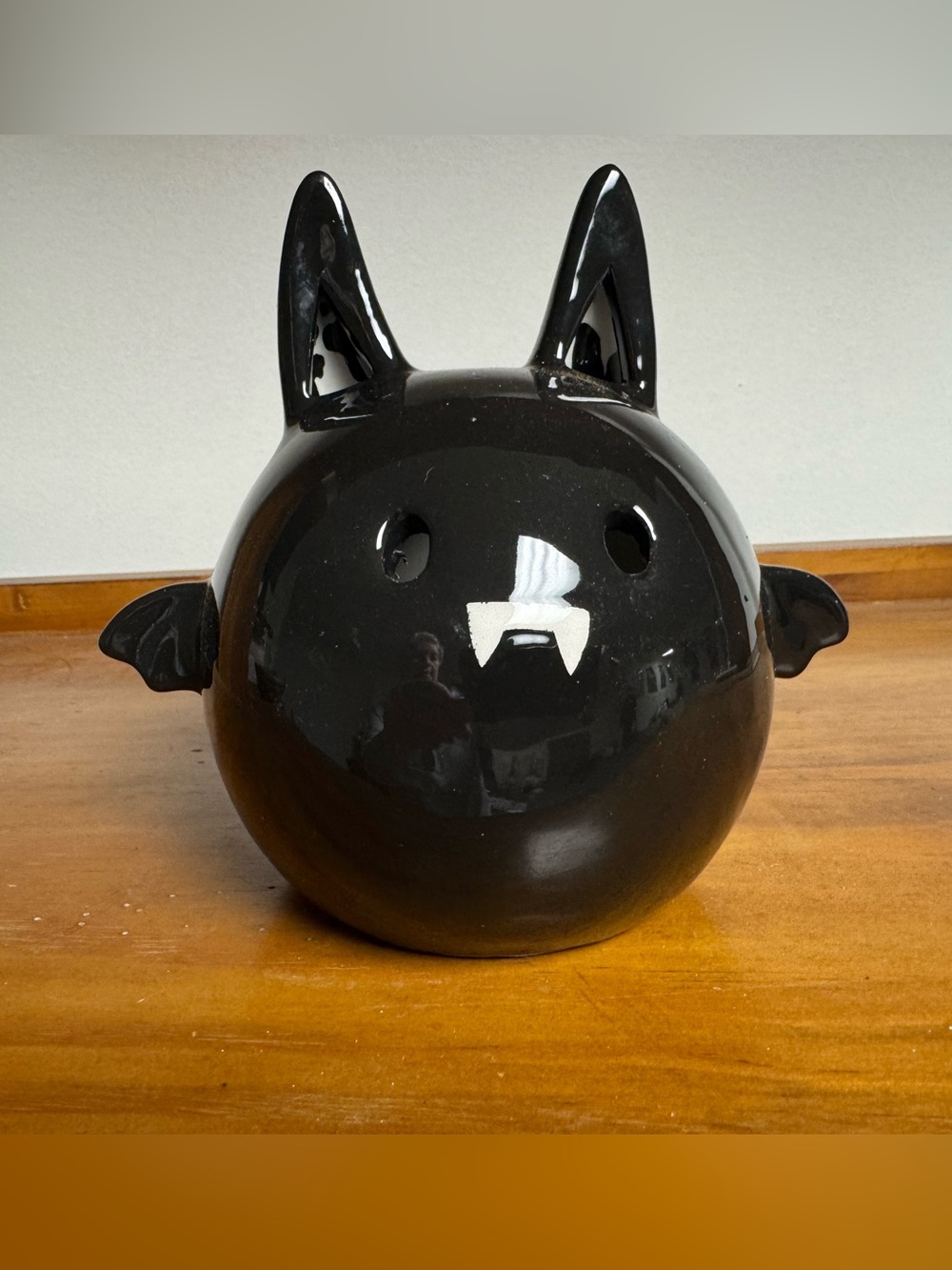 Black Ceramic Light Up Bat
